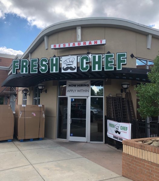 Fresh Chef Restaurant Sign