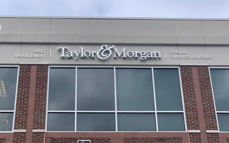 Taylor & Morgan -- Halo Lit Channel Letters