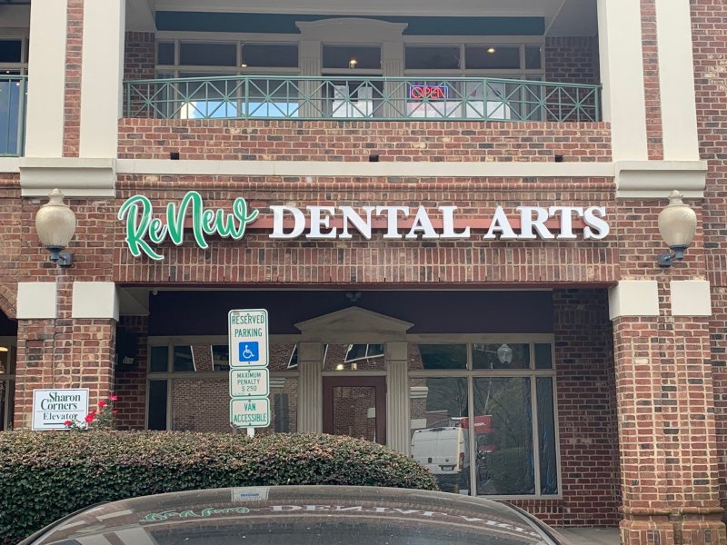 Channel Letter Sign for ReNew Dental Arts of Charlotte