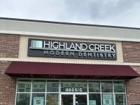 LED Cabinet Sign with Halo Lit Letters/Logo for Highland Creek Modern Dentistry – JC Signs 2023