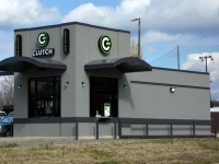 Clutch Coffee Bar of Mooresville, NC - Building Signage