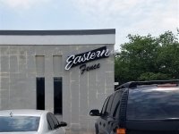 Channel Letters with an LED Halo-Lit Pan for Eastern Fence of Salibury, NC