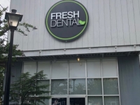 Fresh Dental - Round Logo Sign