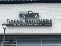 Green Brothers Juice & Smoothie Company - Channel Letter Sign Green Brothers Juice & Smoothie Company - Channel Letter Sign