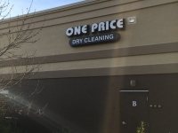 Channel Letter & Lightbox Combination Sign for One Price Cleaners in Charlotte, NC