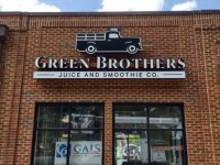 Green Brothers Juice - Channel Letter Sign w/Logo