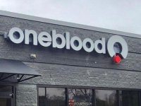 Channel Letter Sign for ONEBLOOD of Charlotte – JC Signs 2023