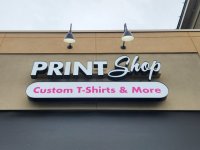 Channel Letter Sign for *Print Shop* of Concord, NC - JC Signs 2024