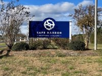 Aluminum Panel with Print Graphics (on posts) - Safe Harbor