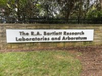 Aluminum Pan Sign with Dimensional Letters for The R. A. Bartlett Research Lab & Arboretum of Charlotte – by JC Signs