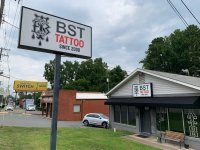 Blood Sweat & Tears Tattoo of Charlotte -- Exterior Signage