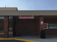 Kinetic Heights - Challenge Center Sign on Building