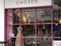 Chosen Womens Apparel -- Acrylic Letters on Aluminum Panel