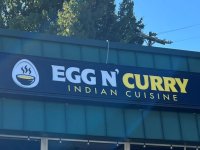 Exterior Wall Sign for Egg N’ Curry Restaurant of Charlotte --- JC Signs 2022