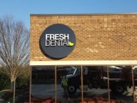 Fresh Dental of Hickory - Round Wall Sign