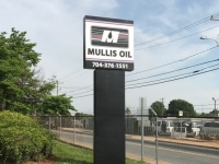 Mullis Oil of Charlotte - Refurbishment of Pole Sign