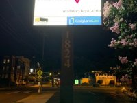 Maloney Law of Charlotte - New LED Lights in existing Pole/Cabinet Sign
