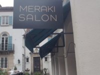 Exterior Hanging Sign for Meraki Salon of Charlotte