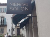 Exterior Hanging Sign for Meraki Salon of Charlotte Exterior Hanging Sign for Meraki Salon of Charlotte