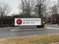 Modern Backyard Signage