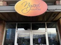 Custom Cabinet Sign for Nyoni Couture of Charlotte