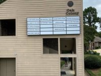 Light Box Sign for Oak Colony Building