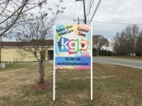 Post & Panel Sign - Northside City Church / Kids Going Bananas