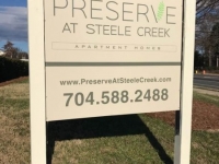 Preserve at Steele Creek Post & Panel Sign