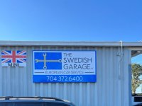 Exterior Wall Sign for The Swedish Garage of Charlotte --- JC Signs 2022