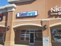 Talent Force Box Sign with Vinyl Graphics