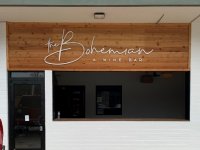 The Bohemian Wine Bar -- Exterior Acrylic Letters