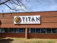 LED Face-Lit Channel Letters mounted on Aluminum Pan - for Titan Solar Power of Charlotte [JC Signs 2022]