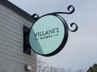 Villani's Bakery ~~ Circular Blade Sign with Custom Bracket/Design