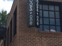 V-Shaped Blade Sign for Yoga One of Charlotte