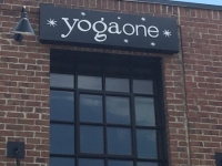 Routed Exterior Wall Sign for Yoga One of Charlotte