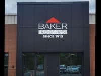 Exterior Logo Sign for Baker Roofing