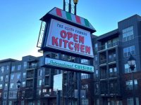 New Acrylic Pan-Formed Faces for EXISTING Pylon Sign - Open Kitchen of Charlotte, by JC Signs