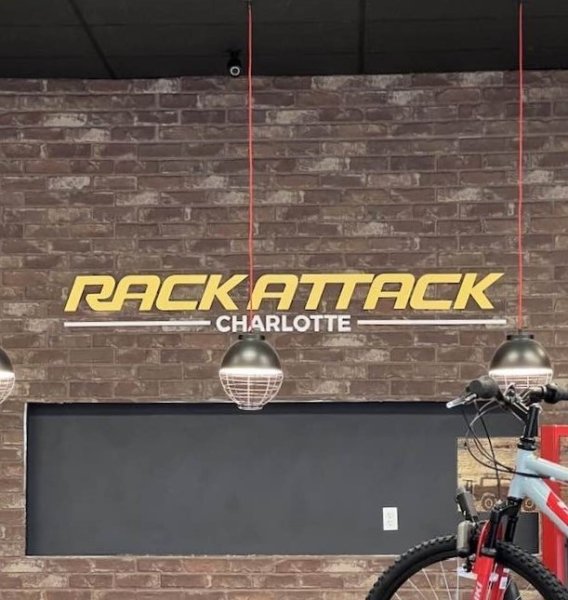 [Install Only] Interior Wall Sign for Rack Attack of Charlotte/Pineville