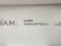 Interior Feature Wall Sign for AMS Industries of Charlotte - JC Signs 2024