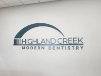 Interior Lobby Sign for Highland Creek Modern Dentristry of Huntersville, NC – JC Signs 2023