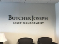BUTCHER JOSEPH ASSET MANAGEMENT - LOBBY SIGN