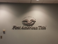 First American Title Interior Wall Sign