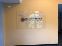 Grace Communion International ~~ Interior Feature Wall Sign