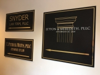 Hallway Signs for Three Local Legal Offices
