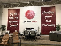 Interior Retail Marketing Display - MODERN BACKYARD