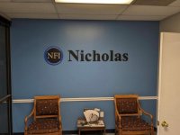 Interior Feature Wall Sign for Nicholas Financial, Inc. - JC Signs 2022