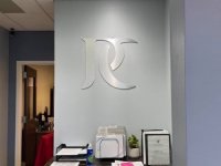 Custom Interior Feature Wall Sign for PC Dermatology of Mooresville, NC