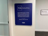 Custom Interior Signage for TCG Consulting of Charlotte Custom Interior Signage for TCG Consulting of Charlotte