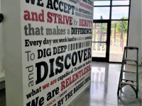 Mantra Wall with Vinyl -- The Barre Code