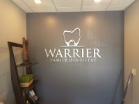 Warrier Dentistry of Charlotte - Interior Feature Wall Sign